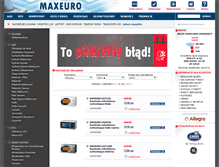 Tablet Screenshot of maxeuro.pl